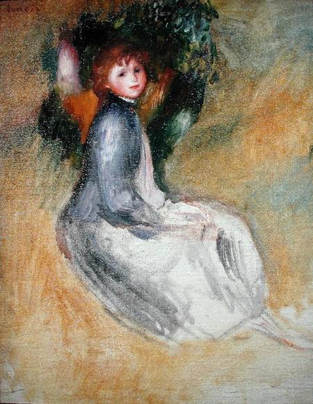 Young Girl Seated from Pierre-Auguste Renoir