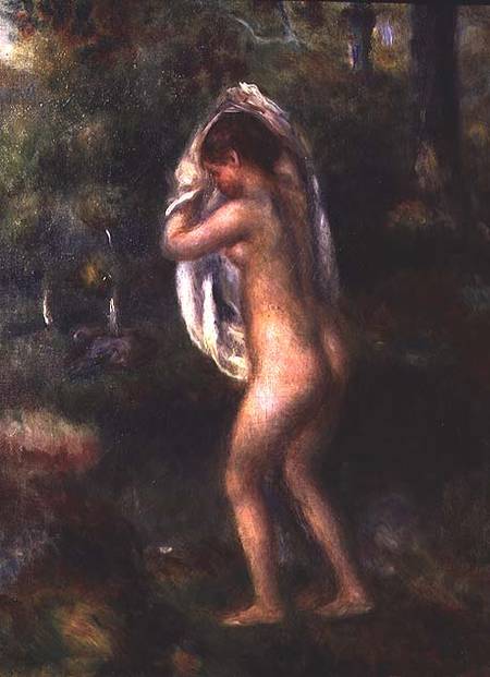 Young Girl Undressing from Pierre-Auguste Renoir