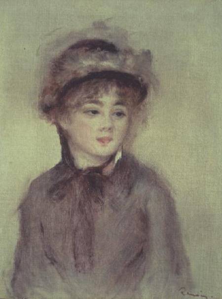 Young Woman in a Hat from Pierre-Auguste Renoir