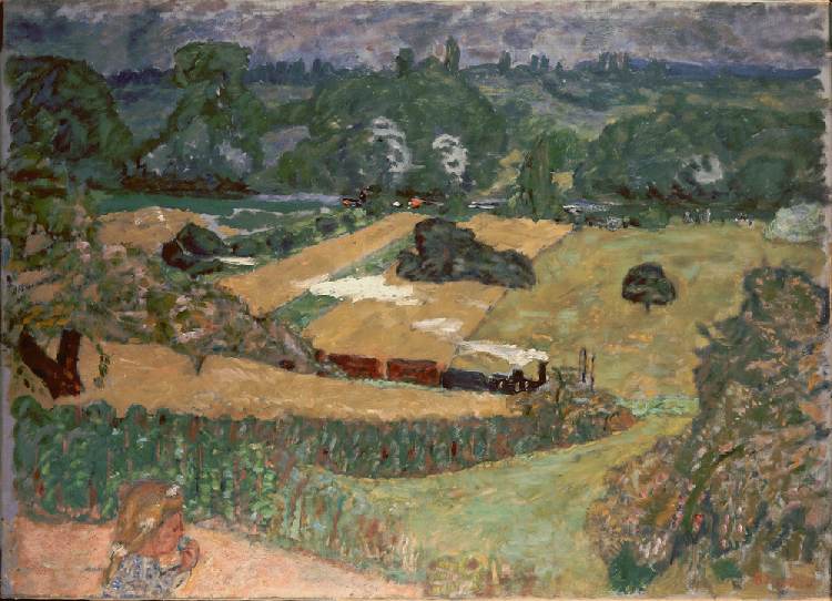 Landscape with freight train from Pierre Bonnard