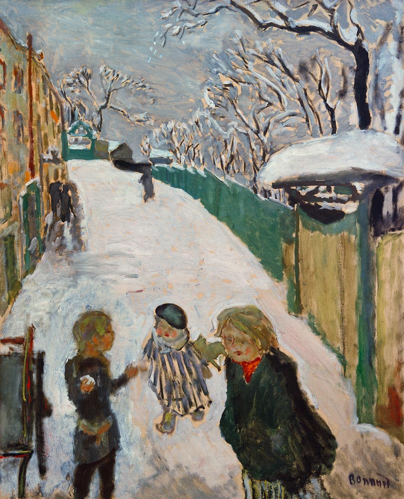 Children Playing in the Snow / The Street from Pierre Bonnard