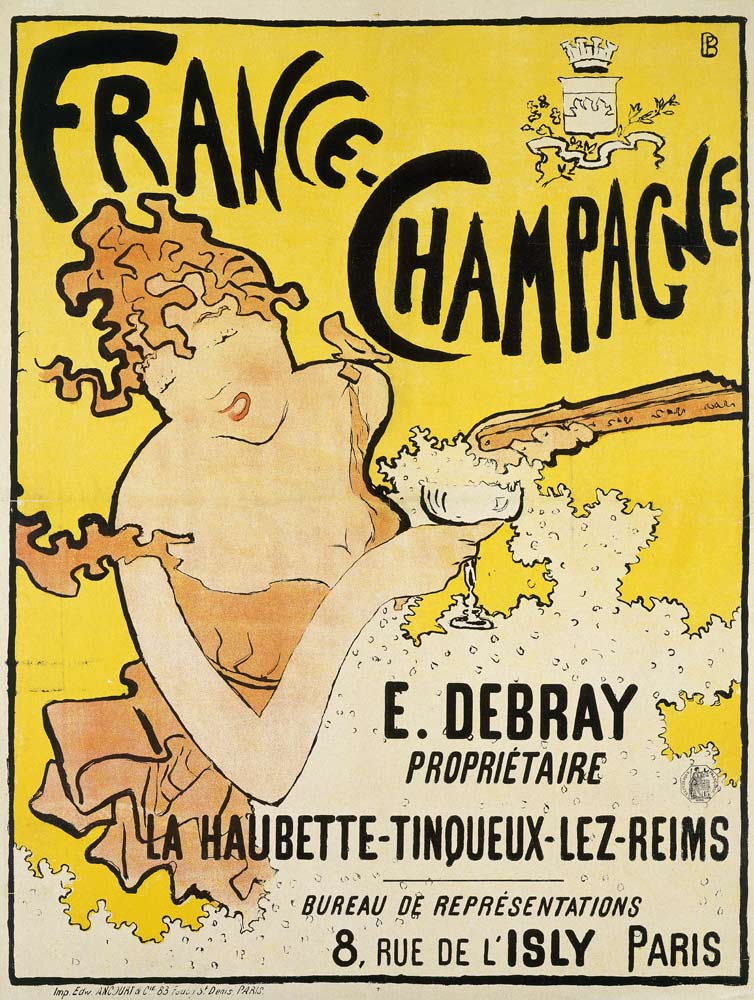 Poster advertising France Champagne from Pierre Bonnard