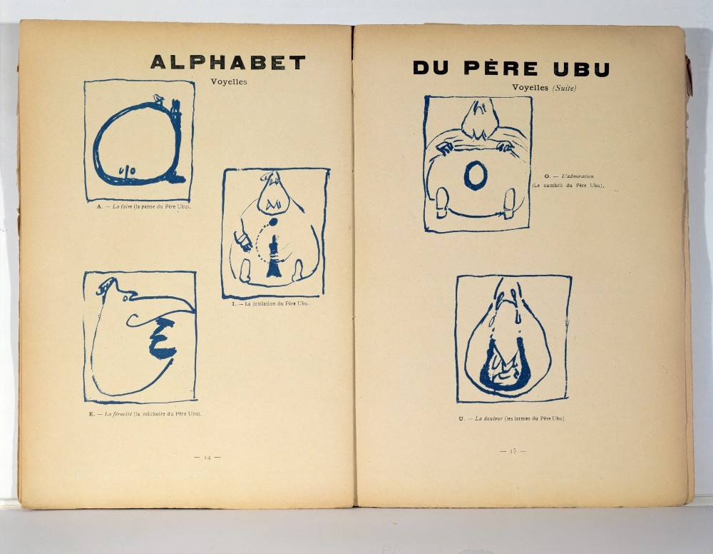 Alphabet of Pere Ubu from Pierre Bonnard