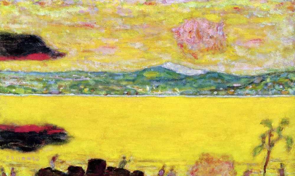 The Gulf of St. Tropez at Sunset from Pierre Bonnard