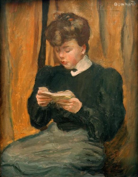 Woman reading a book from Pierre Bonnard
