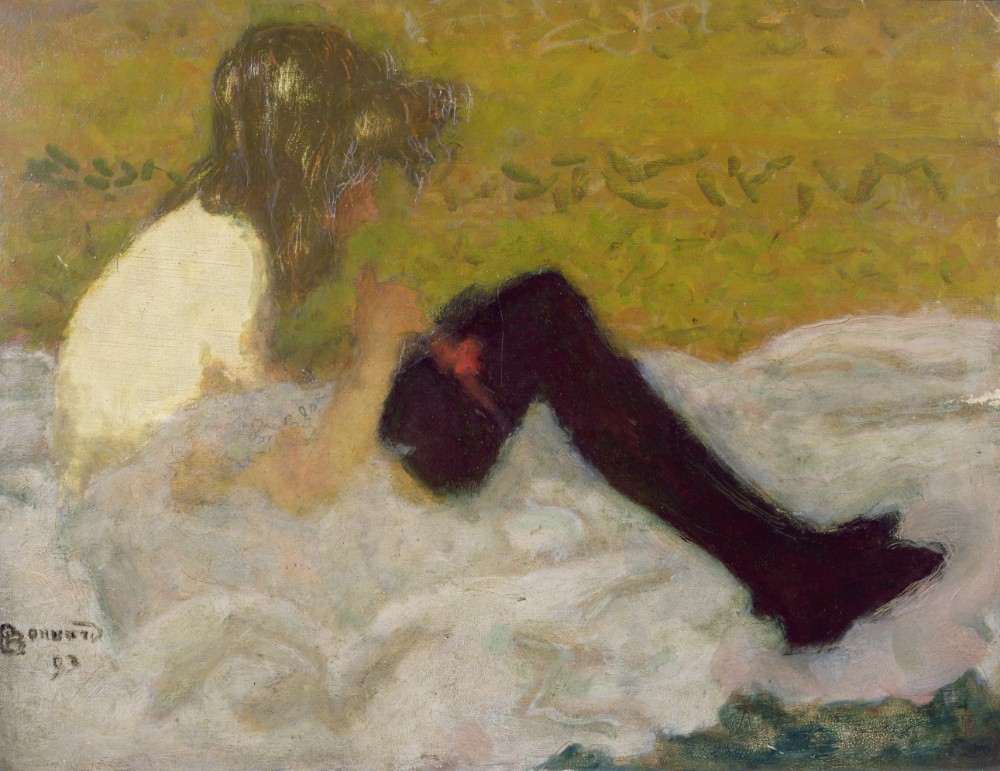 Woman with Black Stockings from Pierre Bonnard