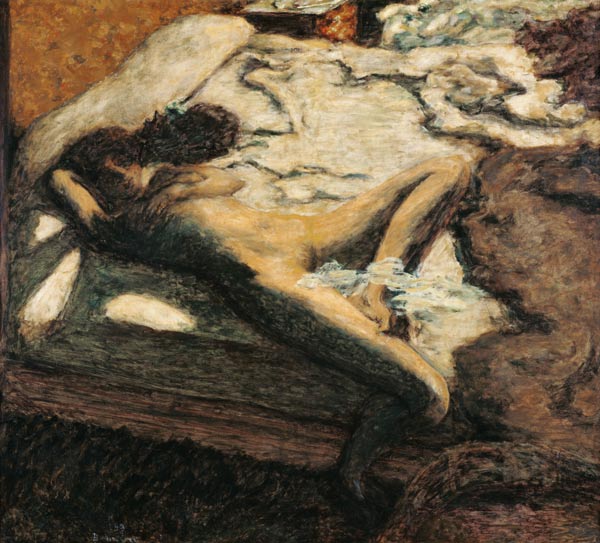 Femme assoupie su un lit, ou L'indolente from Pierre Bonnard