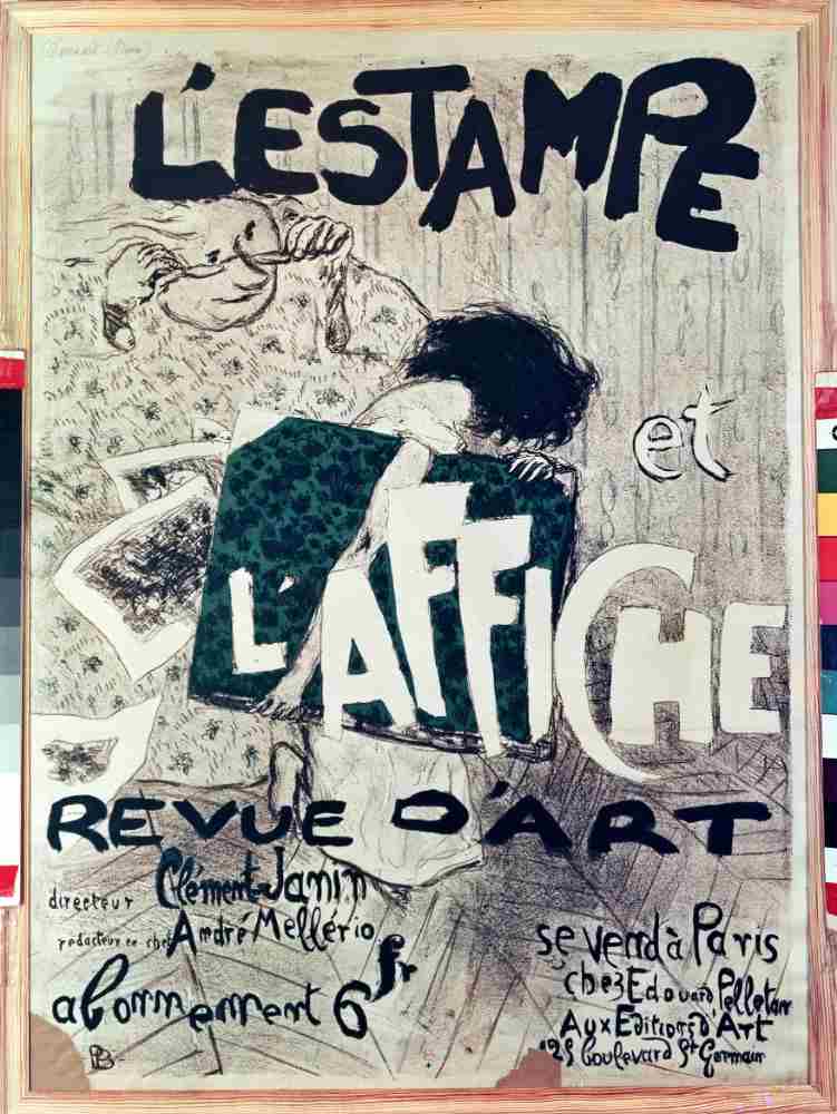 Poster advertising the LEstampe et lAffiche Revue dArt from Pierre Bonnard