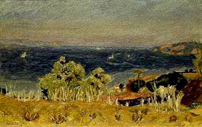 Summer landscape at the golf of St. Tropez. from Pierre Bonnard