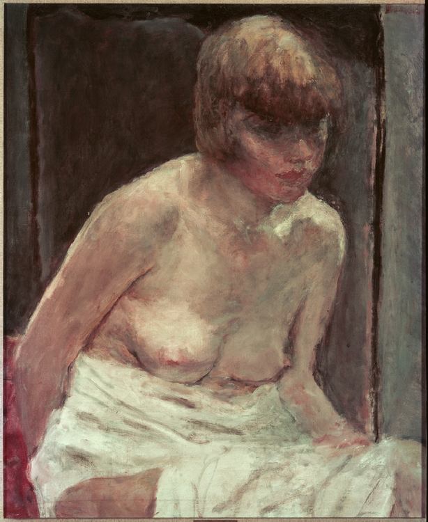 Torse de jeune femme au peignoir blanc from Pierre Bonnard