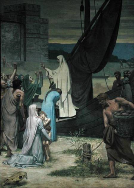 St. Genevieve Bringing Supplies to the City of Paris after the Siege from Pierre-Cécile Puvis de Chavannes