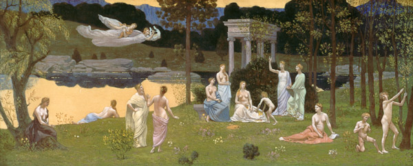 The Sacred Wood Cherished the Arts and the Muses (reduced version) 1884-89 from Pierre-Cécile Puvis de Chavannes