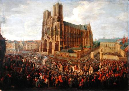 The procession of King Louis XV (1710-74) after his coronation, 26th October 1722 from Pierre-Denis Martin
