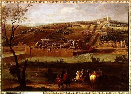 View of the Marly Machine and the Aqueduct at Louveciennes from Pierre-Denis Martin