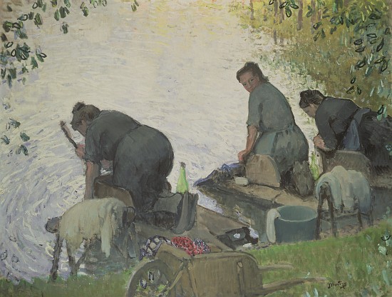 The Washerwomen from Pierre-Eugène Montézin