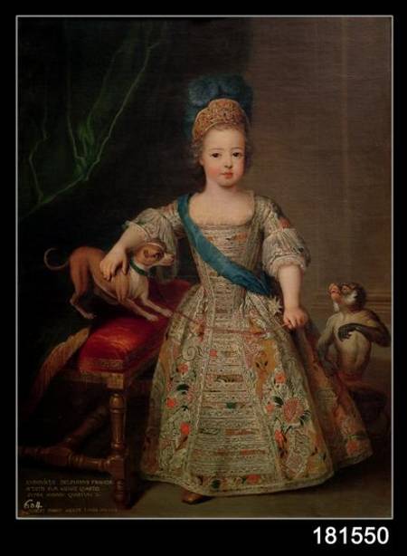 Louis XV (1710-74) as a child from Pierre Gobert