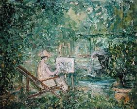 Woman Painting in a Landscape