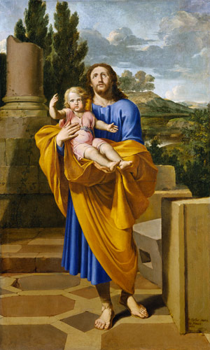 St. Joseph Carrying the Infant Jesus from Pierre Letellier