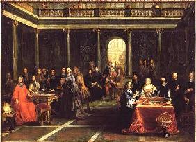 Queen Christina of Sweden (1626-89) and her Court