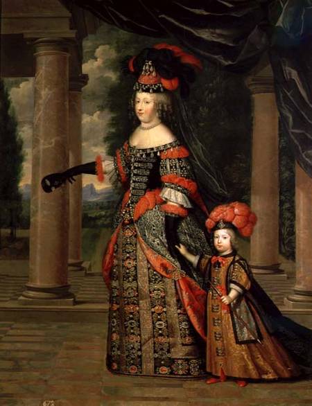 Maria Theresa (1638-83) wife of Louis XIV from Pierre Mignard