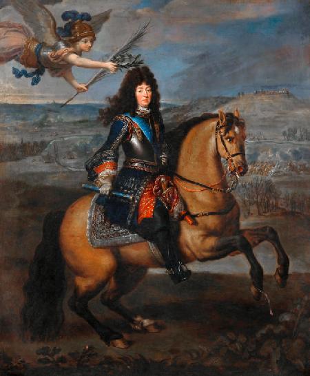 Equestrian portrait of Louis XIV at the Siege of Namur