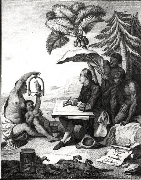 Pierre Sonnerat Drawing a Bird, from 'Voyage a la Nouvelle-Guinee' from Pierre Sonnerat