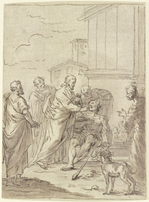Christus macht einen Blinden sehend from Pierre Subleyras