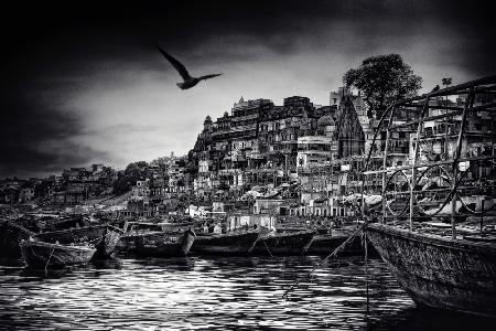 the boats of Varanasi