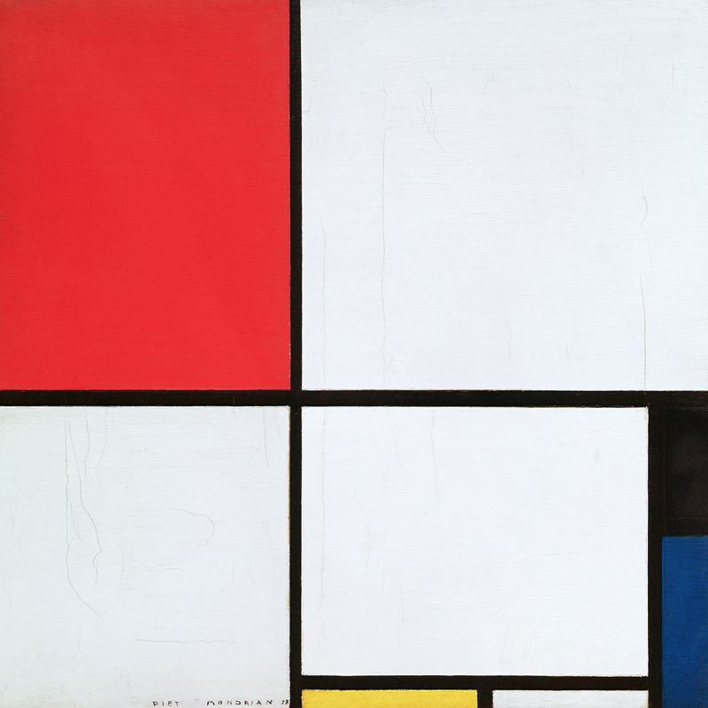 Composition in red, … from Piet Mondrian