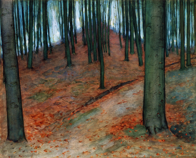 Wood with Beech Trees from Piet Mondrian
