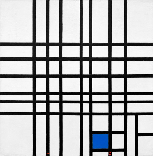 Composition Nr. 12; blue/1937-42 from Piet Mondrian