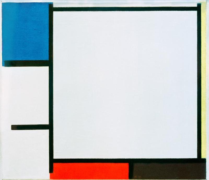 Composition with blue… from Piet Mondrian
