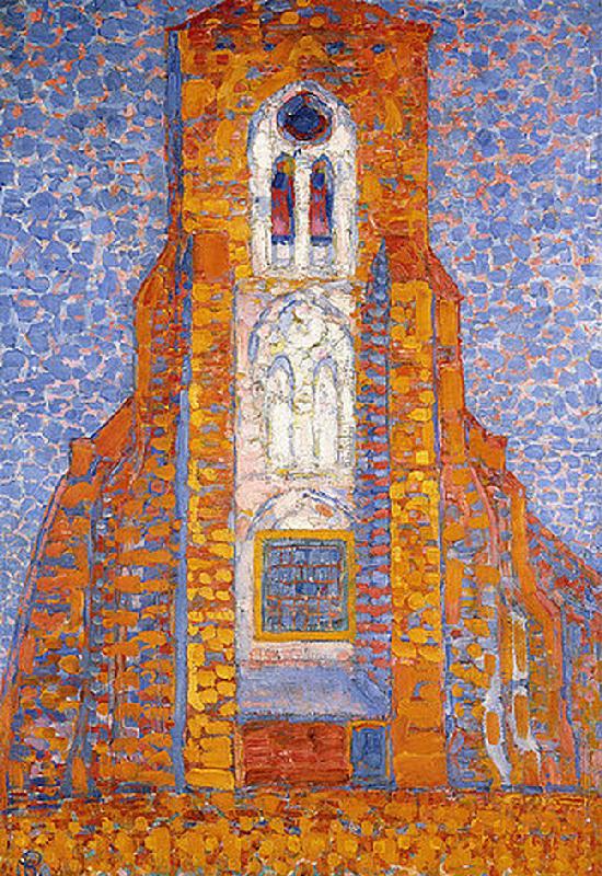 Die Kirche von Zoutelande from Piet Mondrian