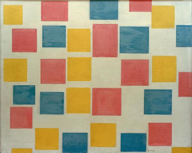 Composition with Coloured Areas from Piet Mondrian
