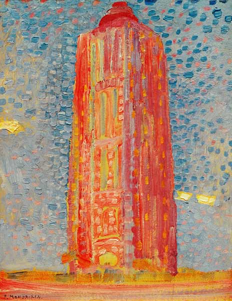 Lighthouse in Westkapelle from Piet Mondrian