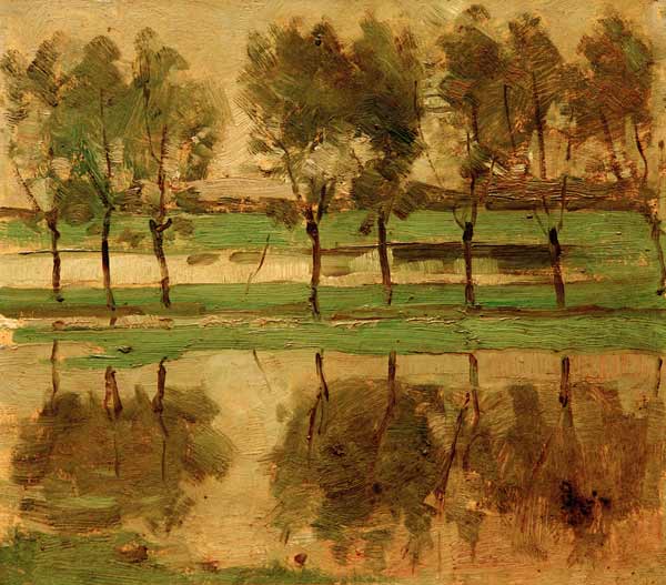 Willow Trees With Sun from Piet Mondrian