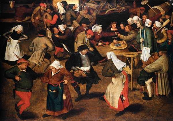 The Indoor Wedding Dance from Pieter Brueghel the Elder