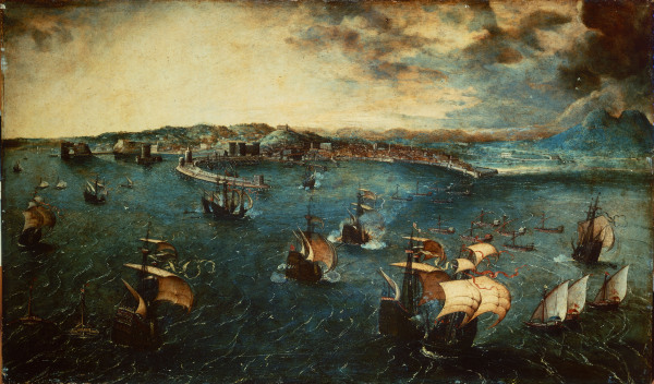 Naval Battle, Gulf of Naples from Pieter Brueghel the Elder