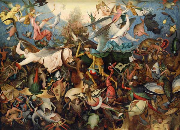 Fall of the angels from Pieter Brueghel the Elder
