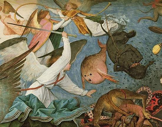 The Fall of the Rebel Angels, 1562 (detail of 74037) from Pieter Brueghel the Elder