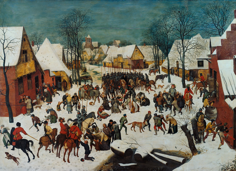 A Winter Scene with Massacre of the Innocents from Pieter Brueghel the Younger