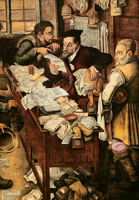 The Payment of the Yearly Dues  (detail of GIR79511) from Pieter Brueghel the Younger