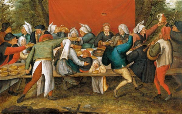 A Wedding Feast (panel) from Pieter Brueghel the Younger