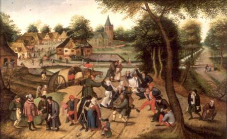 Returning from the Kermesse (panel) from Pieter Brueghel the Younger
