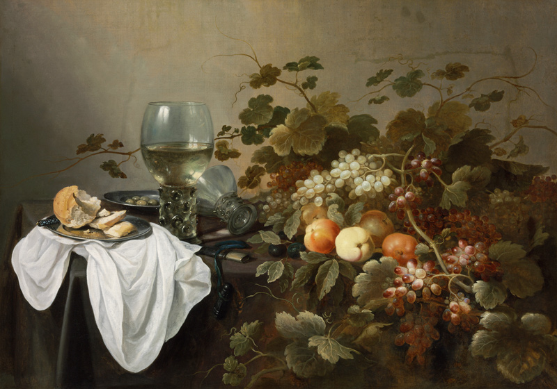 Still Life with Fruit and Roemer from Pieter Claesz