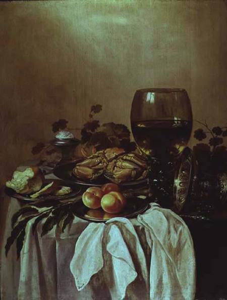 Still Life with a Crab from Pieter Claesz