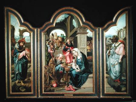 Triptych depicting the Adoration of the Magi from Pieter Coecke van Aelst