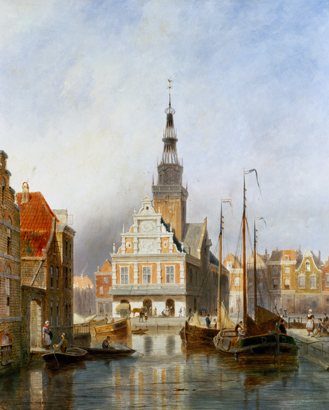 The Weighing House, Alkmaar, Holland from Pieter Cornelis Dommerson
