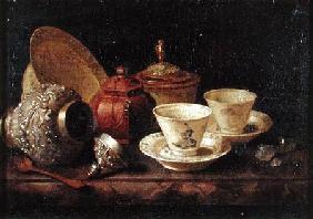 Still Life with Tea Cups