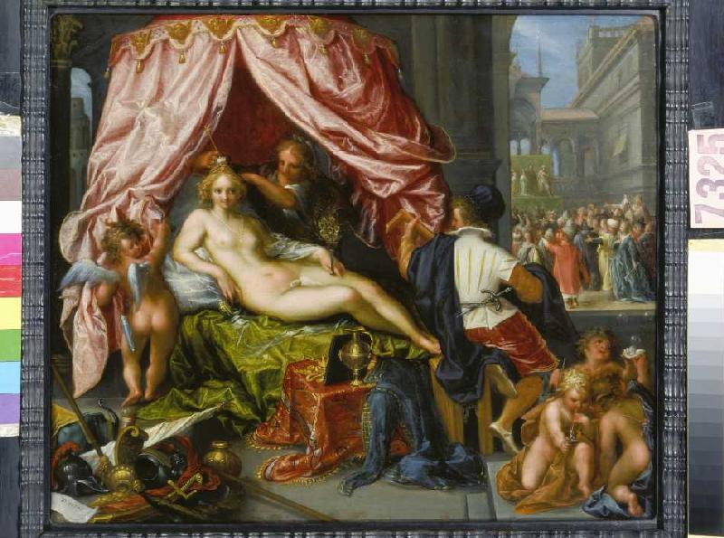 Allegory of the vanity. from Pieter Isaacsz